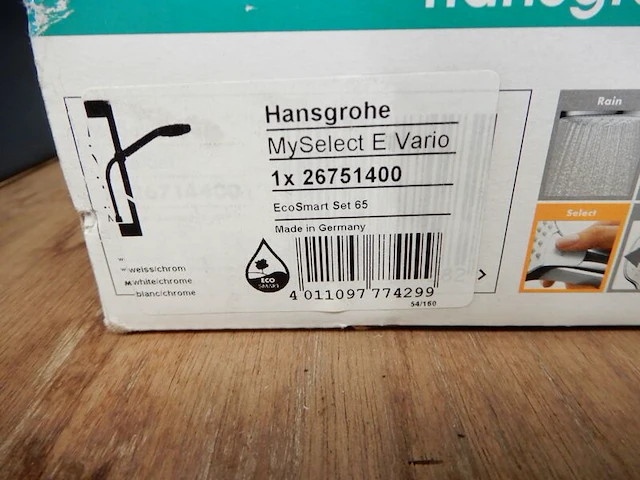 Glijstangset, hansgrohe, myselect e vario, chroom - afbeelding 4 van  4