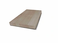 Gliss design - 24x topplaat massief hout olie wit 60 cm recht