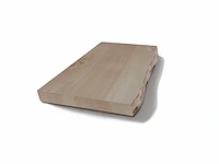 Gliss design - 27x topplaat massief hout olie wit 100 cm incl. boomschors