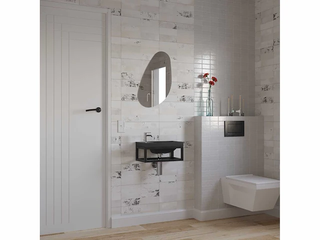 Gliss design - 4x frame fontein mat zwart 40 x 22 cm + 4x fontein arion mat zwart - afbeelding 2 van  2