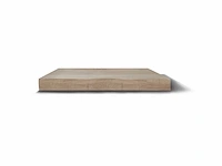 Gliss design - 8x topplaat massief hout olie wit 70 cm recht - afbeelding 2 van  3