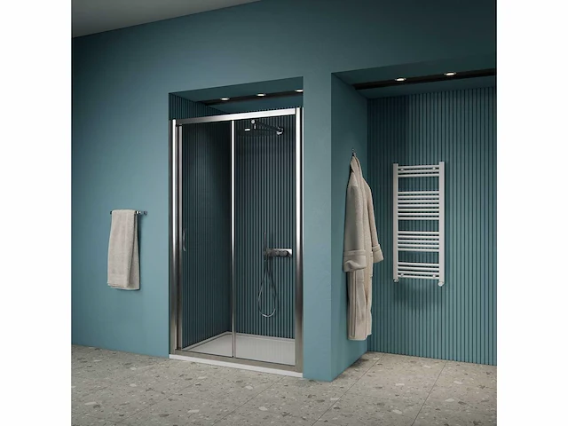 Gliss design - amore - douchedeur amore schuifdeur chroom 140 x 190 cm - afbeelding 3 van  4