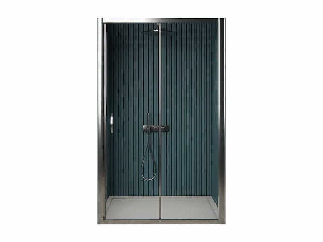 Gliss design - amore - douchedeur amore schuifdeur chroom 150 x 190 cm - afbeelding 1 van  4