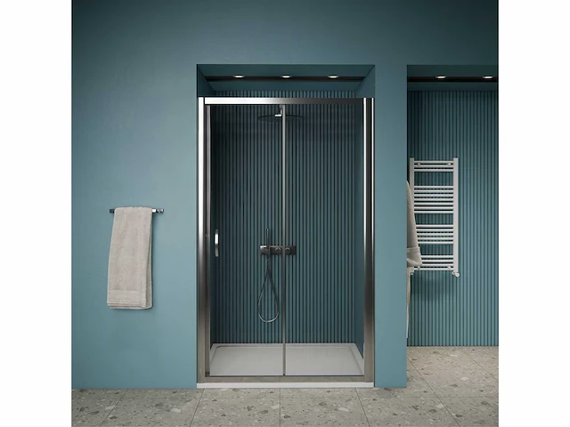 Gliss design - amore - douchedeur amore schuifdeur chroom 150 x 190 cm - afbeelding 2 van  4