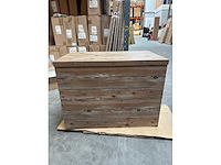 Gliss design - apollo - bathroom cabinet - gliss design apollo 80 cm zwart grenen - afbeelding 1 van  3