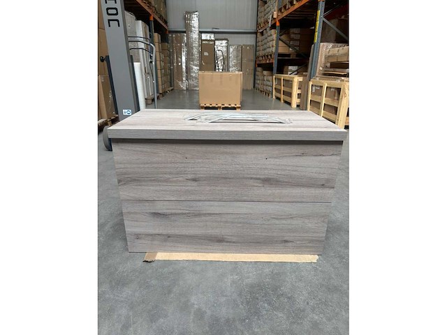 Gliss design - apollo - bathroom cabinet - gliss design apollo 90 cm licht grijs eiken - afbeelding 1 van  2