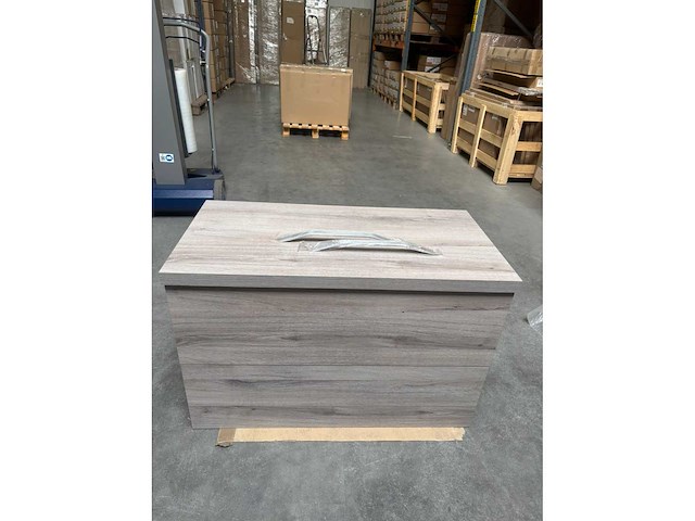 Gliss design - apollo - bathroom cabinet - gliss design apollo 90 cm licht grijs eiken - afbeelding 2 van  2