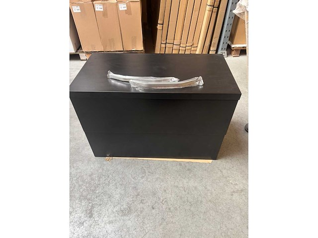 Gliss design - apollo - bathroom cabinet - gliss design apollo 90 cm zwart schoolkrijt - afbeelding 1 van  1