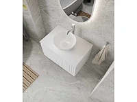 Gliss design - arges - badmeubelset arges mat wit 70 cm met topplaat - afbeelding 2 van  3