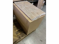 Gliss design - arges - badmeubelset arges mat wit 70 cm met topplaat - afbeelding 3 van  3