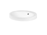 Gliss design - arte - washbasin - gliss design arte half-inbouw 52x44 cm hoogglans wit 1 kr (3x) - afbeelding 1 van  1