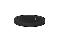 Gliss design - arte - washbasin - gliss design arte half-inbouw 52x44 cm mat zwart 0 kr (2x) - afbeelding 1 van  1