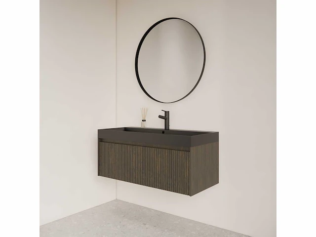 Gliss design - asteri - spiegel asteri mat zwart 90 cm - afbeelding 3 van  4