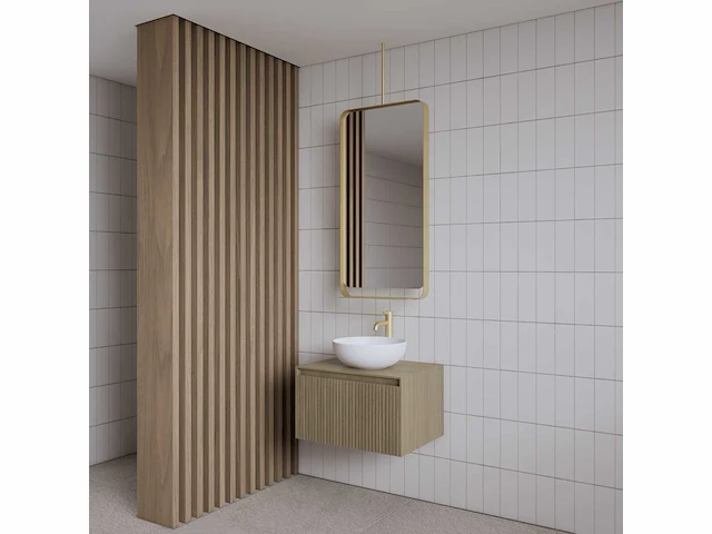 Gliss design - astra - spiegel astra mat goud 50 x 100 cm - afbeelding 3 van  4