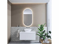 Gliss design - eros - badmeubelset eros mat wit mdf gelakt 80 cm met topplaat en waskom