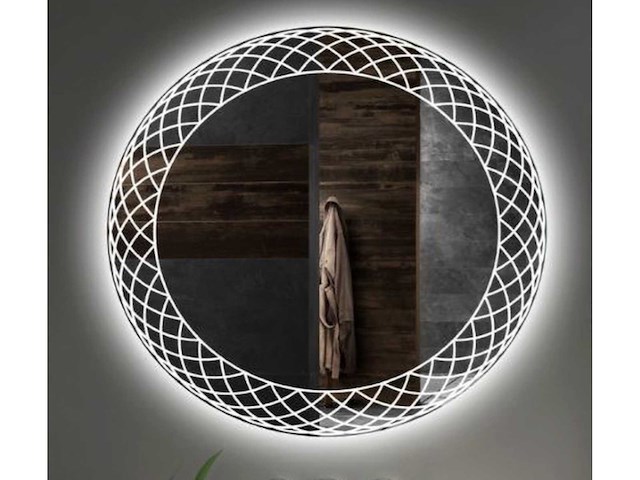 Gliss design - fantasia - mirror - gliss design fantasia 80 cm spiegel incl. led verlichting - afbeelding 1 van  1