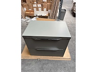 Gliss design - hera - bathroom cabinet - gliss design hera 70 cm beton grijs mat - afbeelding 1 van  2