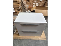 Gliss design - hera - bathroom cabinet - gliss design hera 70 cm wit hoogglans - afbeelding 1 van  2