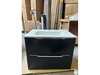 Gliss design - hera - bathroom cabinet - gliss design hera 70 cm zwart schoolkrijt