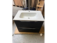 Gliss design - hera - bathroom cabinet - gliss design hera 70 cm zwart schoolkrijt - afbeelding 1 van  1