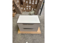 Gliss design - hera - bathroom cabinet - gliss design hera 80 cm mat wit