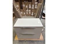 Gliss design - hera - bathroom cabinet - gliss design hera 80 cm mat wit