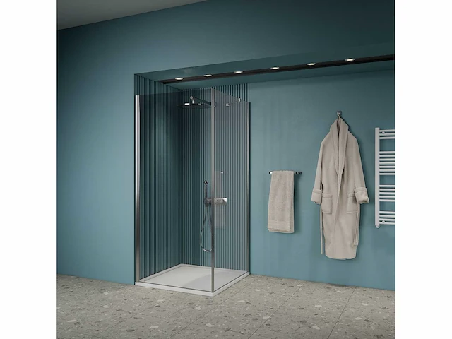Gliss design - magus - douchecabine magus chroom 1 deur 80 x 80 x 190 cm - afbeelding 3 van  4