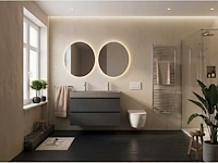 Gliss design - milan - badmeubelset milan kobalt grijs 120 cm met lako wastafel