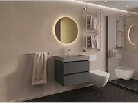 Gliss design - milan - badmeubelset milan kobalt grijs 80 cm met lako wastafel