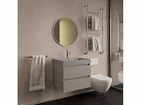 Gliss design - milan - badmeubelset milan leigrijs 80 cm met lako wastafel