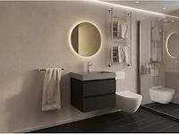 Gliss design - milan - badmeubelset milan mat zwart 60 cm met lako wastafel