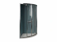 Gliss design - opal - douchecabine opal kwartrond schuif chroom 90 x 90 x 190 cm