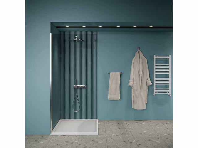 Gliss design - panelo - inloop douche panelo chroom 80 x 200 cm - afbeelding 2 van  4