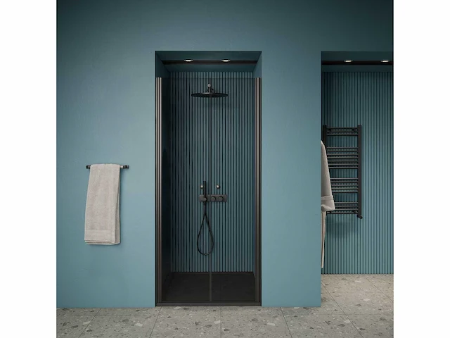 Gliss design - prima - douchedeur prima pendel zwart 90 cm - afbeelding 2 van  4