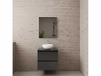 Gliss design - project - badmeubelset project antraciet hoogglans 80 cm met topplaat