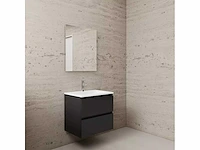 Gliss design - project - badmeubelset project mat zwart 60 cm met project wastafel - afbeelding 2 van  4