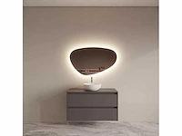 Gliss design - riga - badmeubelset riga leigrijs 100 cm met topplaat en waskom