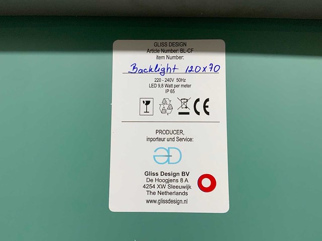 Gliss design - spiegel 120 x 70 cm - afbeelding 4 van  6