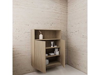 Gliss design - timotheus - bathroom cabinet - gliss design timotheus zwevende kast 120 ash grey - afbeelding 2 van  2