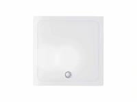 Gliss design - una - douchebak una vierkant acryl wit 70 cm