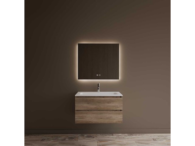 Gliss design - zeus - badkamer set 90 cm oud grijs eiken - afbeelding 1 van  2