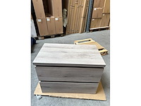 Gliss design - zeus - bathroom cabinet - gliss design zeus 80 cm licht grijs - afbeelding 2 van  2
