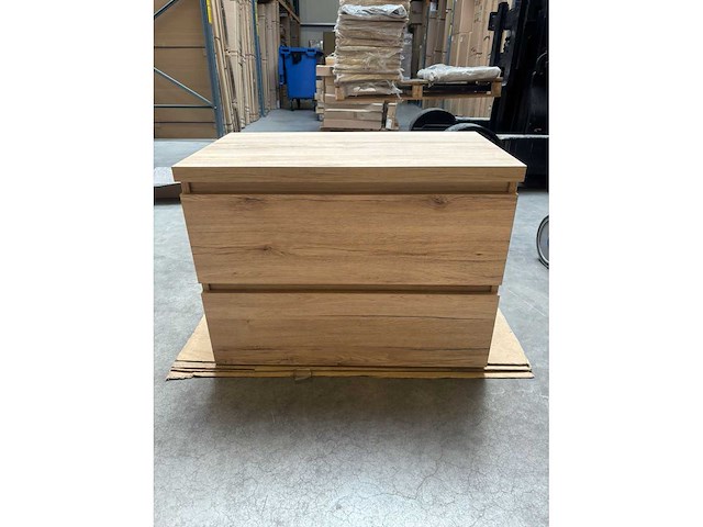 Gliss design - zeus - bathroom cabinet - gliss design zeus 80 cm moeras eiken - afbeelding 1 van  2