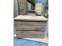 Gliss design - zeus - bathroom cabinet - gliss design zeus 80 cm rustiek eiken