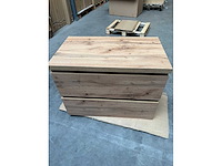 Gliss design - zeus - bathroom cabinet - gliss design zeus 80 cm rustiek eiken - afbeelding 1 van  2