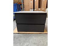 Gliss design - zeus - bathroom cabinet - gliss design zeus 80 cm zwart schoolkrijt
