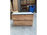 Gliss design - zeus - bathroom cabinet - gliss design zeus 90 cm rustiek eiken