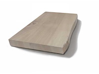 Gliss design topplaat massief hout olie wit 100 - afbeelding 2 van  2