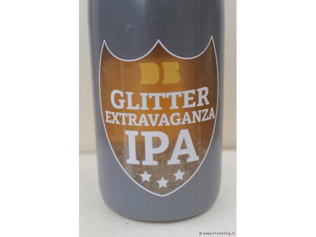 Glitter extravaganza ipa speciaalbier - 75 cl - winkelverkoopprijs € 8.95 - afbeelding 2 van  3