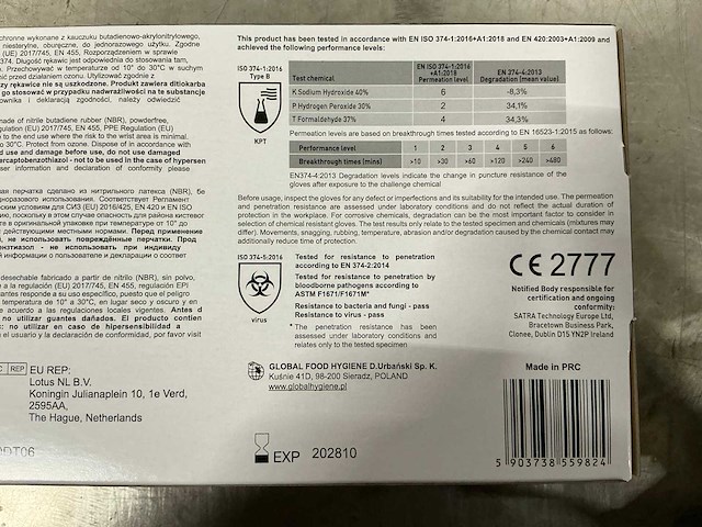 Global food hygiëne wegwerp handschoenen (2000x) - afbeelding 4 van  4